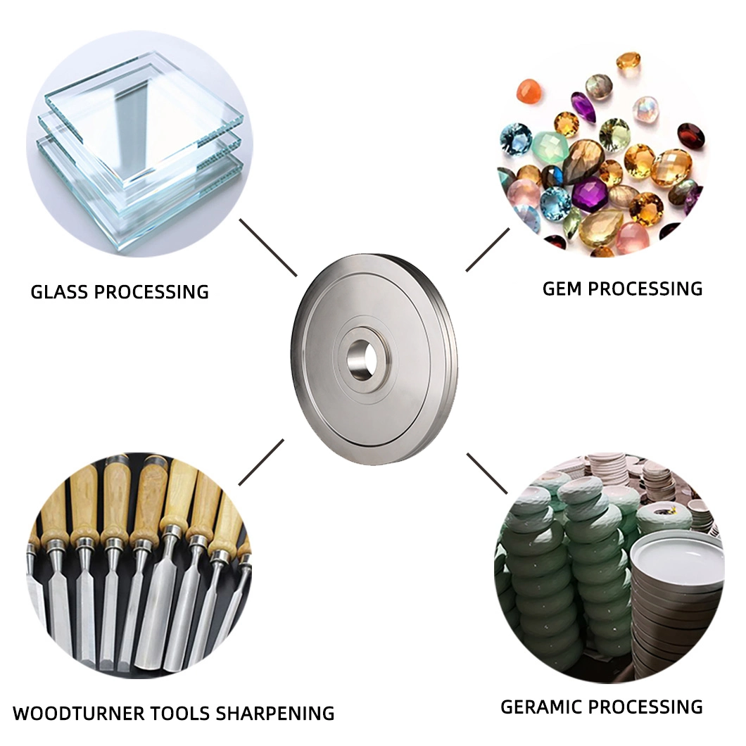 Customized Glass Round Edging Diamond Edge Polishing Wheel for Polishing